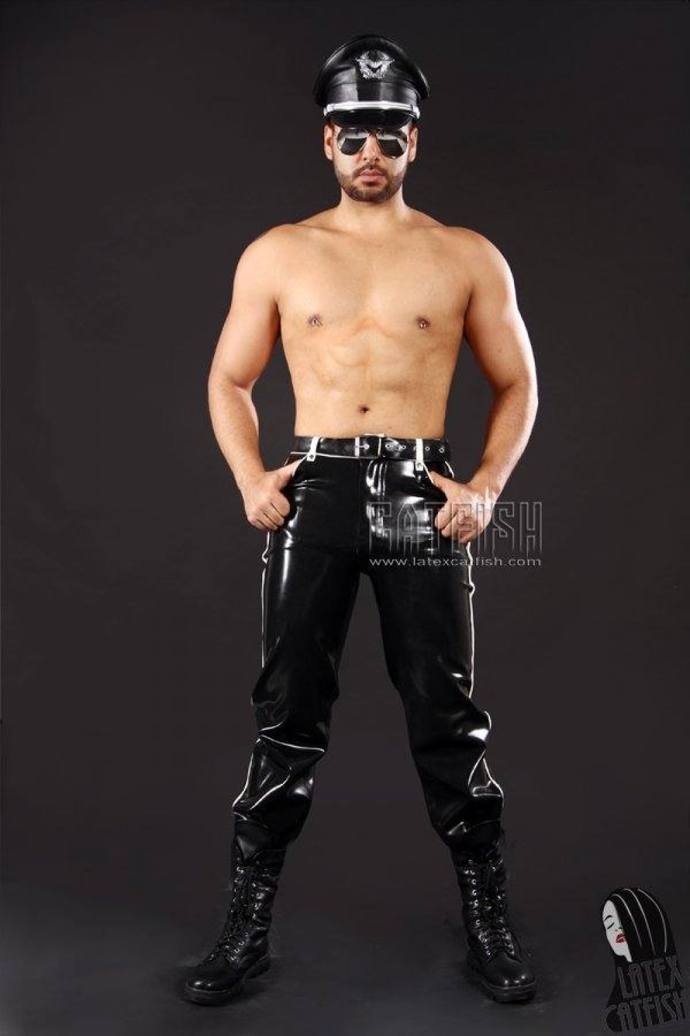 Men's Latex Trooper Style Jeans Men's Latex Trooper Style Jeans