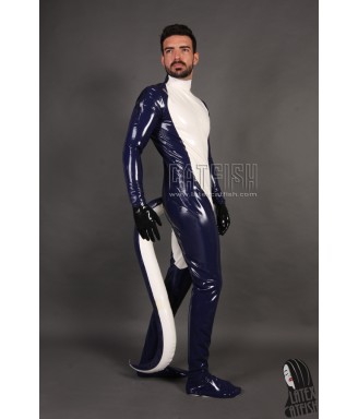 Men's Inflatable Tail Costume Catsuit