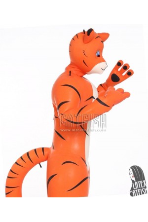 Unisex 'Ginger-Cat' Inflatable Latex Animal Costume