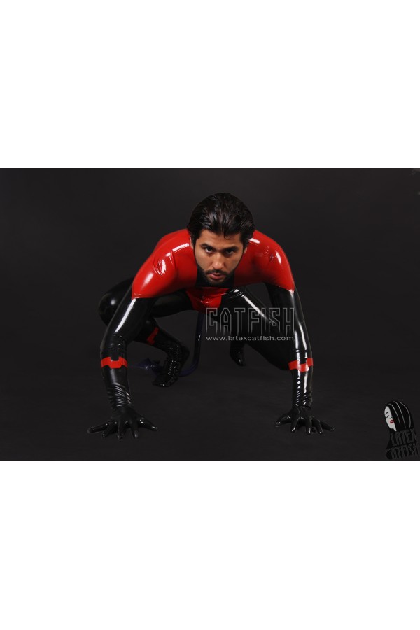 Men's 'Devilish' Latex Catsuit with Tail