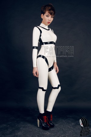 'Disjointed Dolly' Latex Catsuit