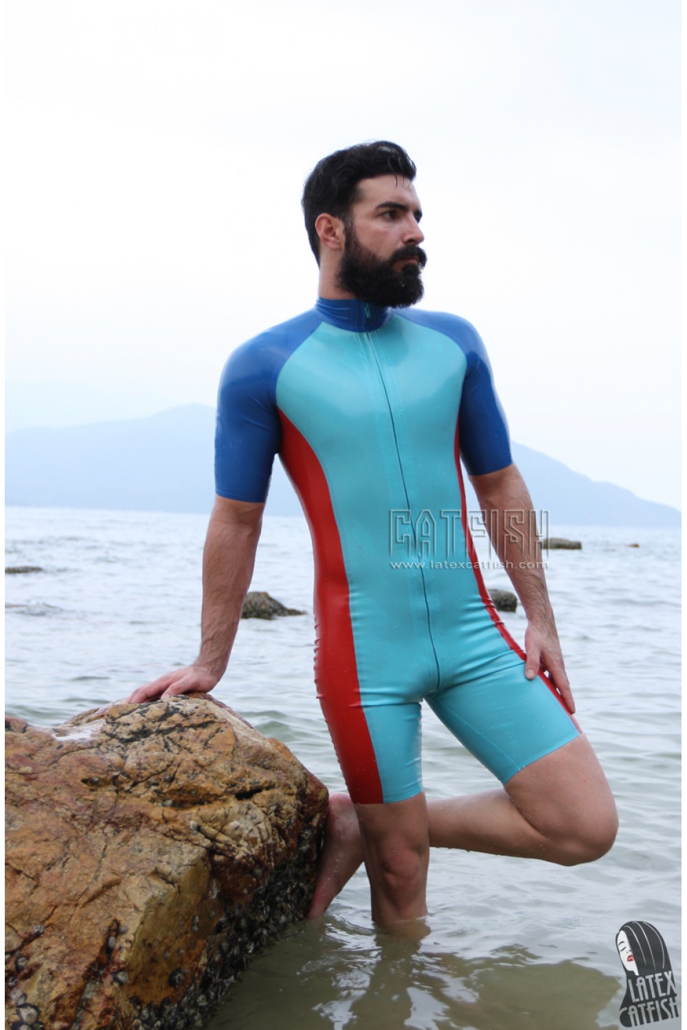 Men's Triple Color Latex Surfsuit Men's Triple Color Latex Surfsuit