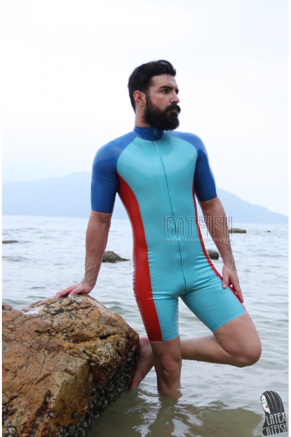 Men's Triple Color Latex Surfsuit