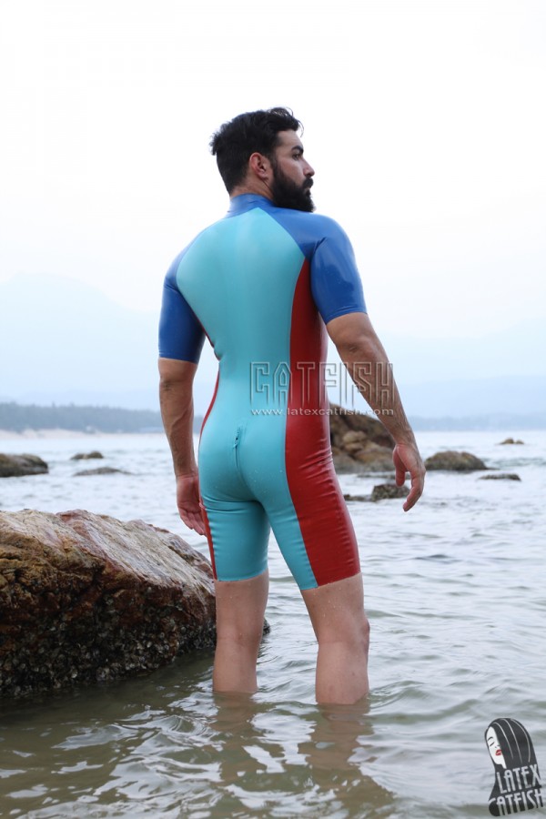 Men's Triple Color Latex Surfsuit