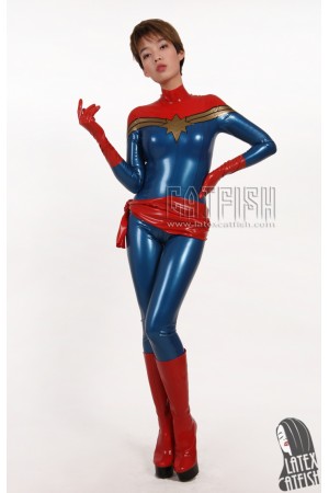 'Starstruck' Long-Sleeved Latex Catsuit