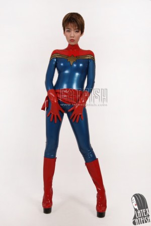 'Starstruck' Long-Sleeved Latex Catsuit