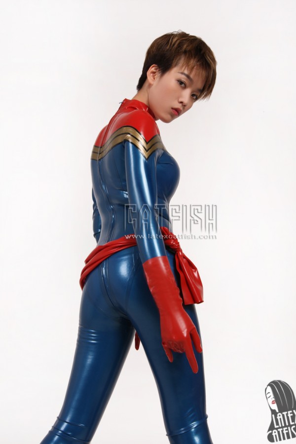 'Starstruck' Long-Sleeved Latex Catsuit