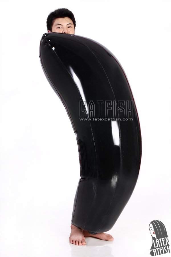 Unisex Inflatable Double-Layer Latex 'Slug' Suit