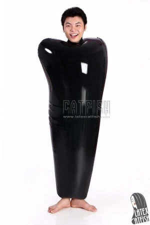 Unisex Inflatable Double-Layer Latex 'Slug' Suit