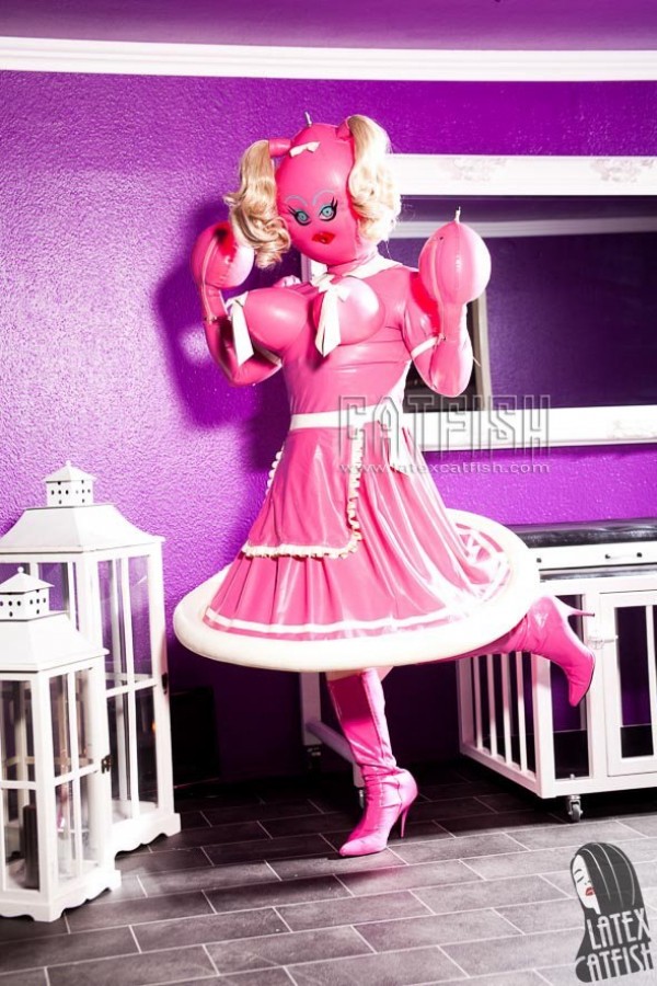 'Dolly Maid' Inflatable Latex Maid Costume