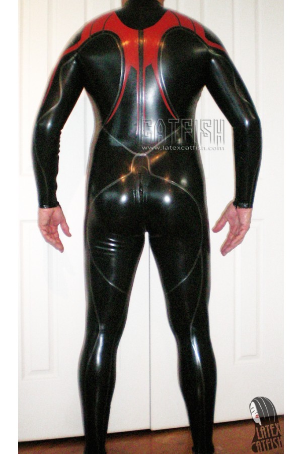 Men's 'Meridian' Front Zipper Latex Catsuit