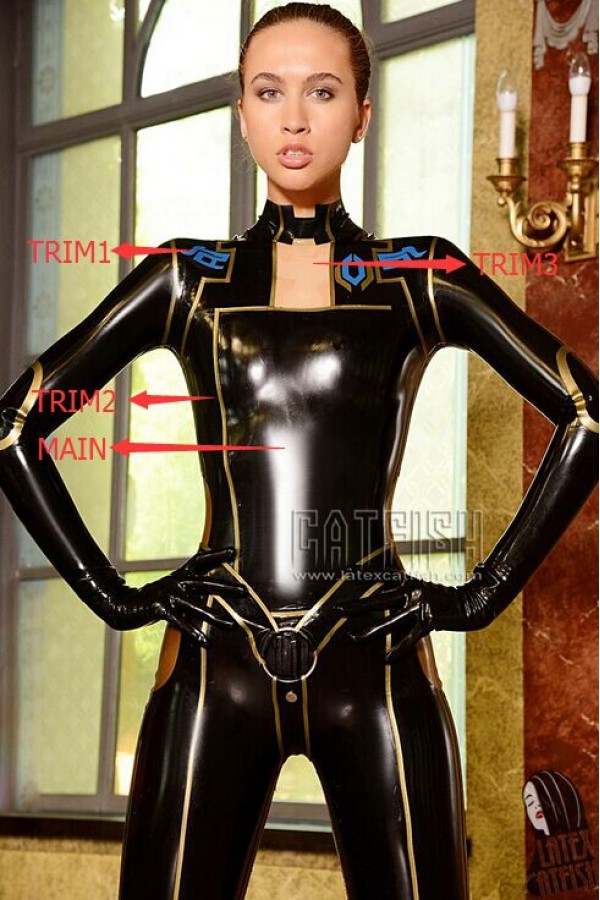 'Outerspace' Latex Catsuit