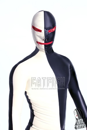 Men's 'Same Both Ways' Latex Gimp Catsuit With Codpiece