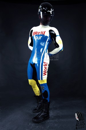 Men's 'World Tour' Motorbike Latex Catsuit