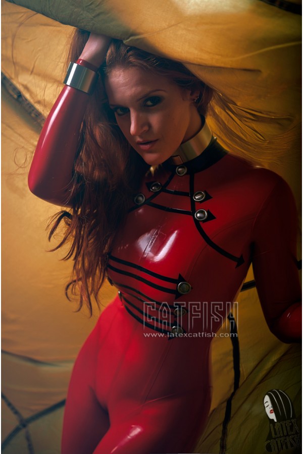 'Show Me The Way' Latex Uniform Style Catsuit