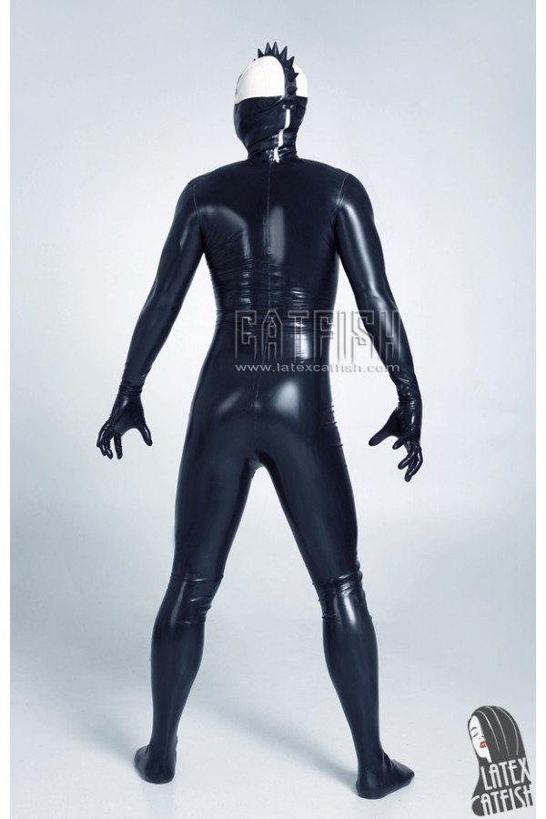 Men's Latex Catsuit with Gloves, Feet & Sheath