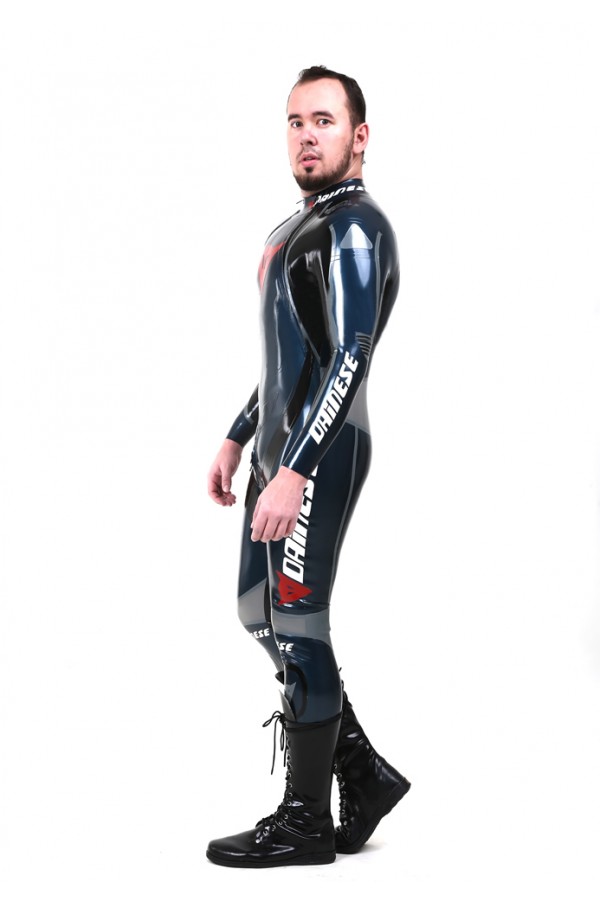 Men's T-Age Style Motorcycle Biker Rubber Catsuit Version 17