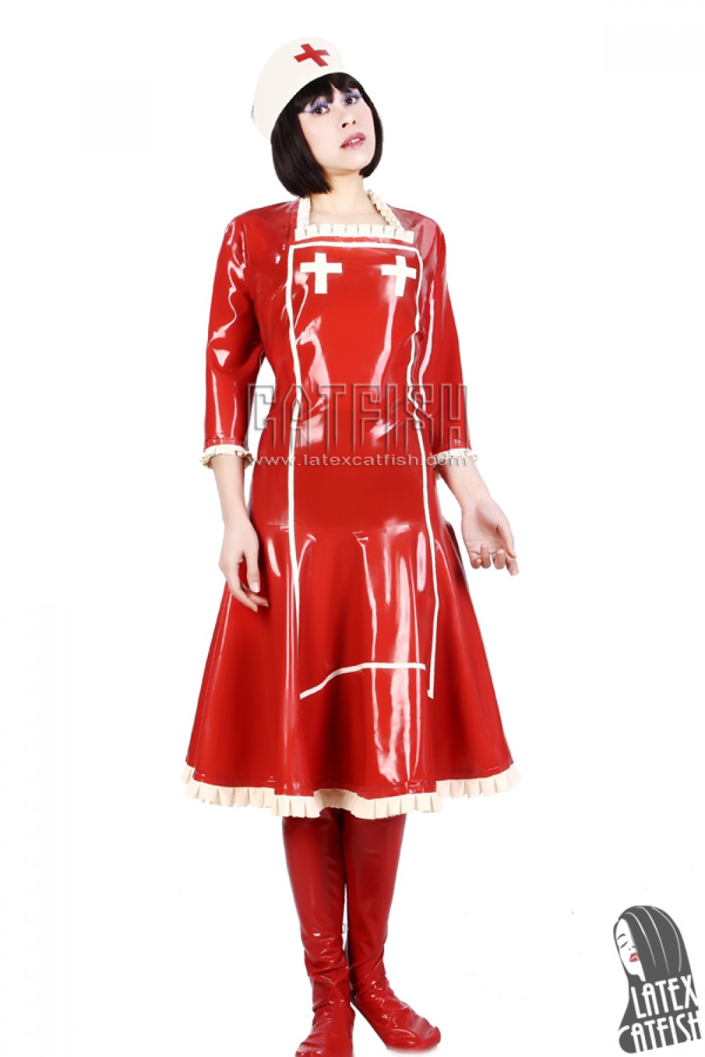 'Nurse' Latex Costume Dress 'Nurse' Latex Costume Dress