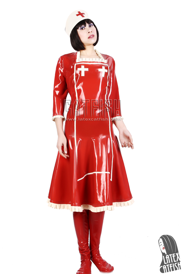 'Nurse' Latex Costume Dress