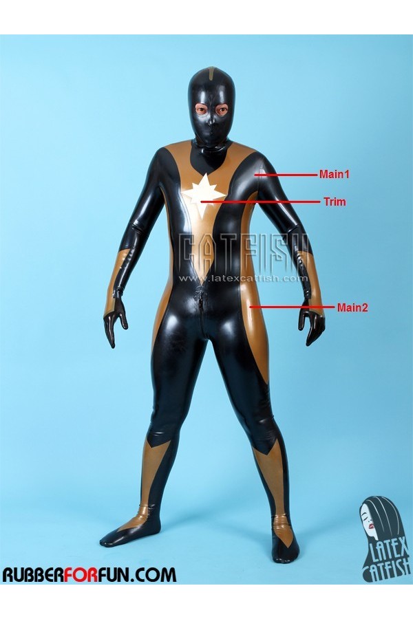 Men's 'Octagrama' Total Body Latex Gimp Catsuit