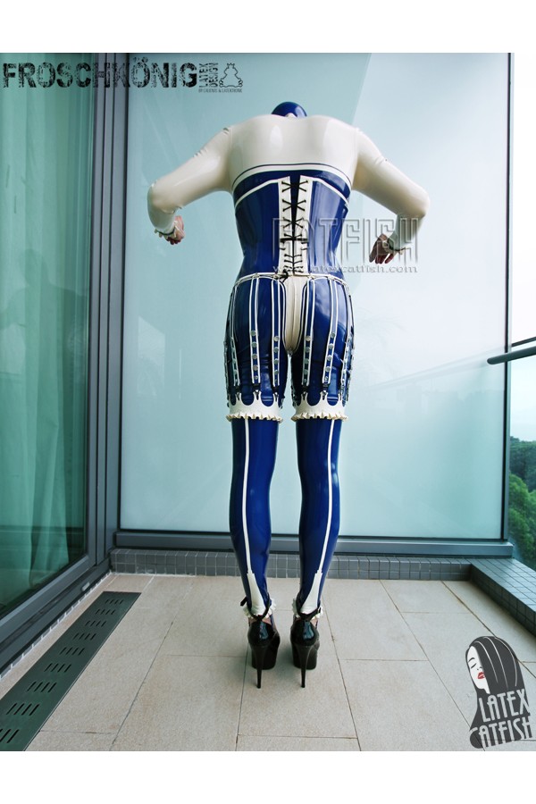 Men's 'Western Saloon' Latex Corset Catsuit