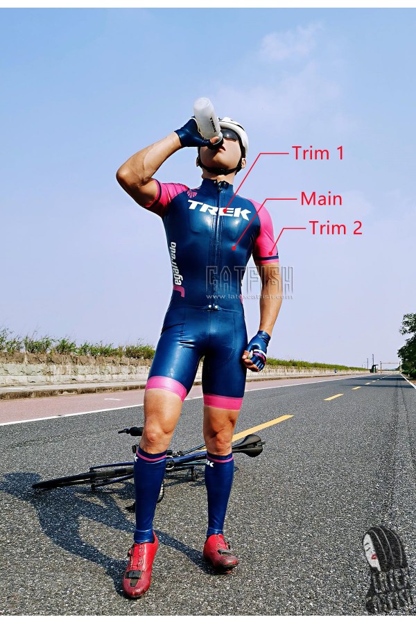 Men's Sports Brand Latex Cycling Suit