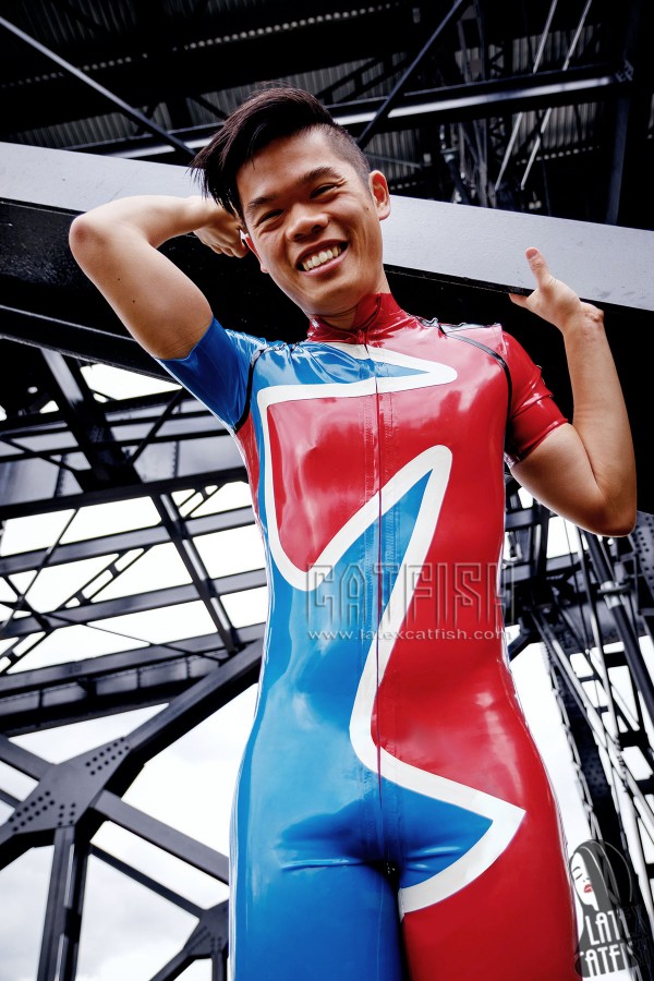 Men's 'Asymmetric' Latex Cycling Suit