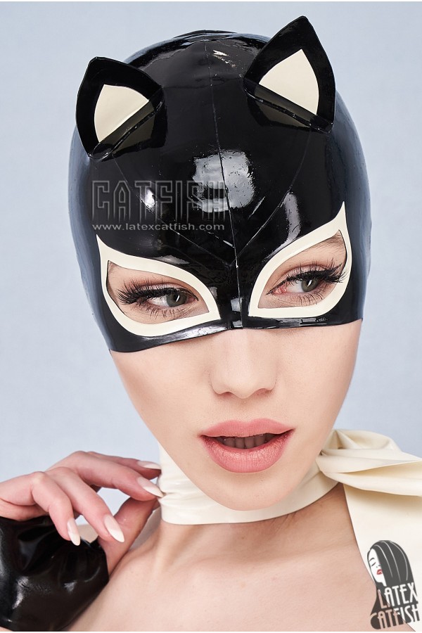 (Stock Clearance) 'Miss Kitty' Latex Hood