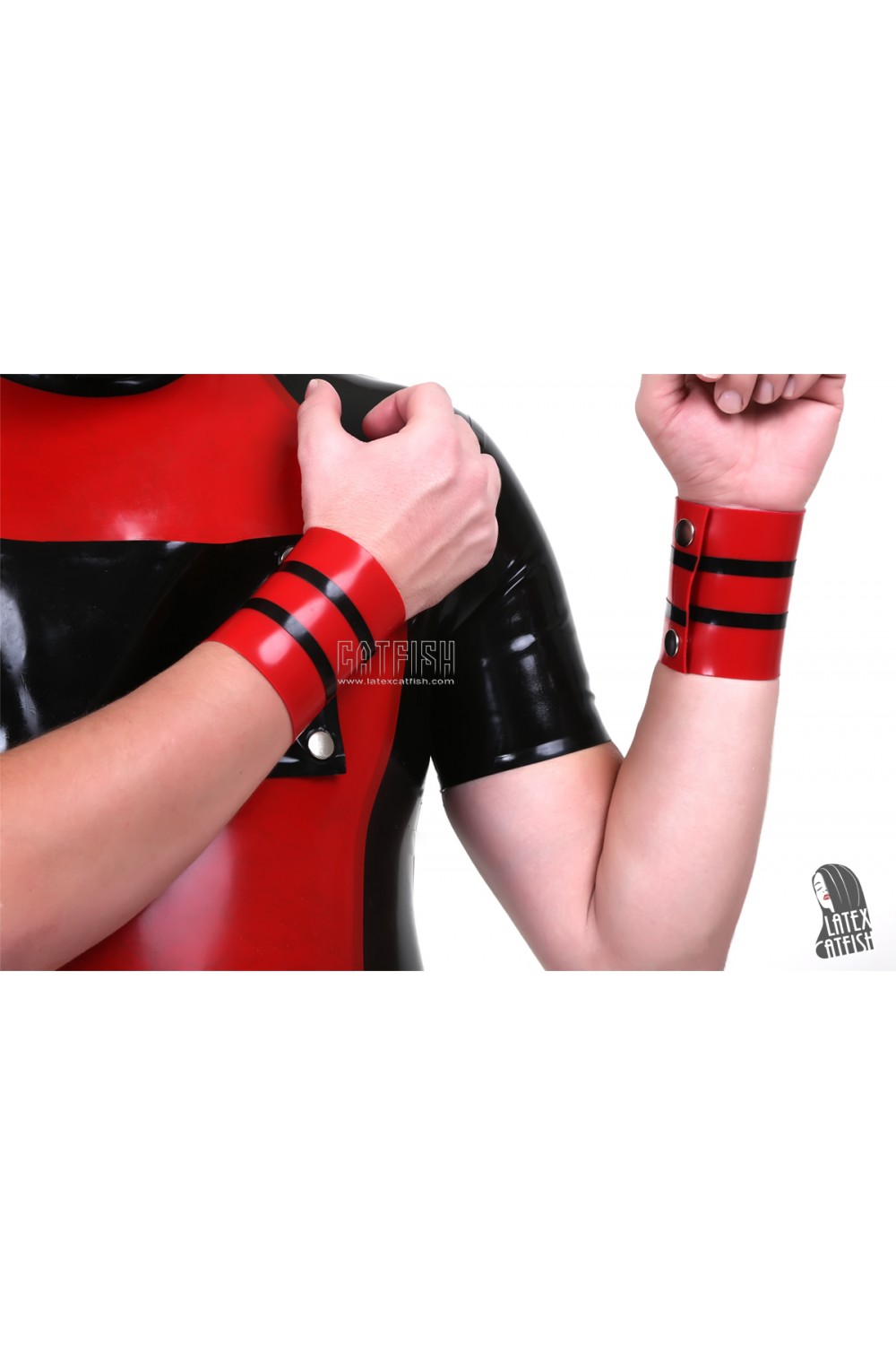 Stud-fastening Latex Wrist Bands Stud-fastening Latex Wrist Bands