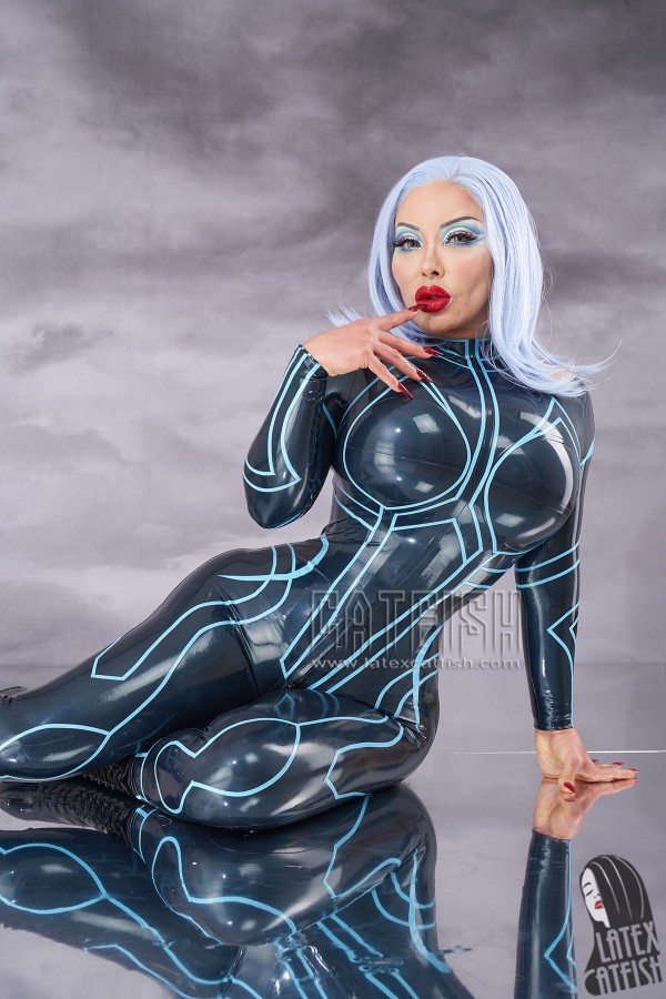 'Galactic Goddess' Latex Catsuit