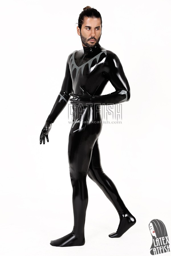 Black Panther COS Latex Catsuit