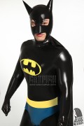 Cosplay Bat Man Latex Catsuit