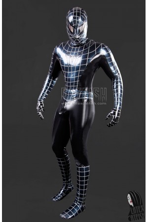 Men's Cosplay Spider Total Coverage Latex Catsuit
