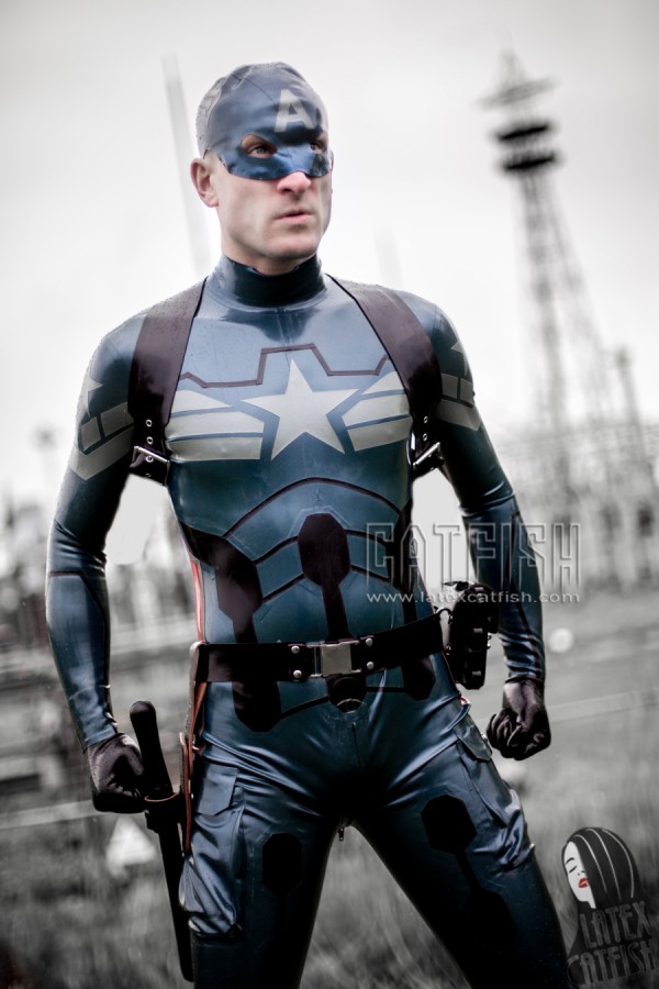 COS American Captain Latex Catsuit