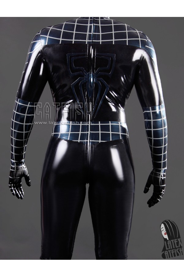 Men's Cosplay Spider Total Coverage Latex Catsuit