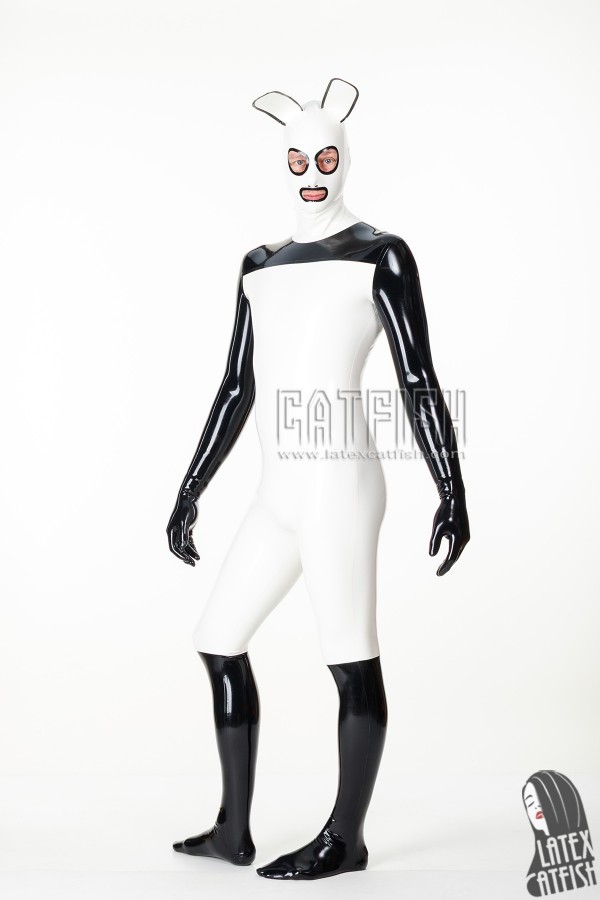 Unisex 'Playful Pet' Latex Catsuit