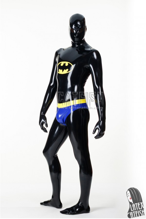 Cosplay Bat Man Latex Catsuit