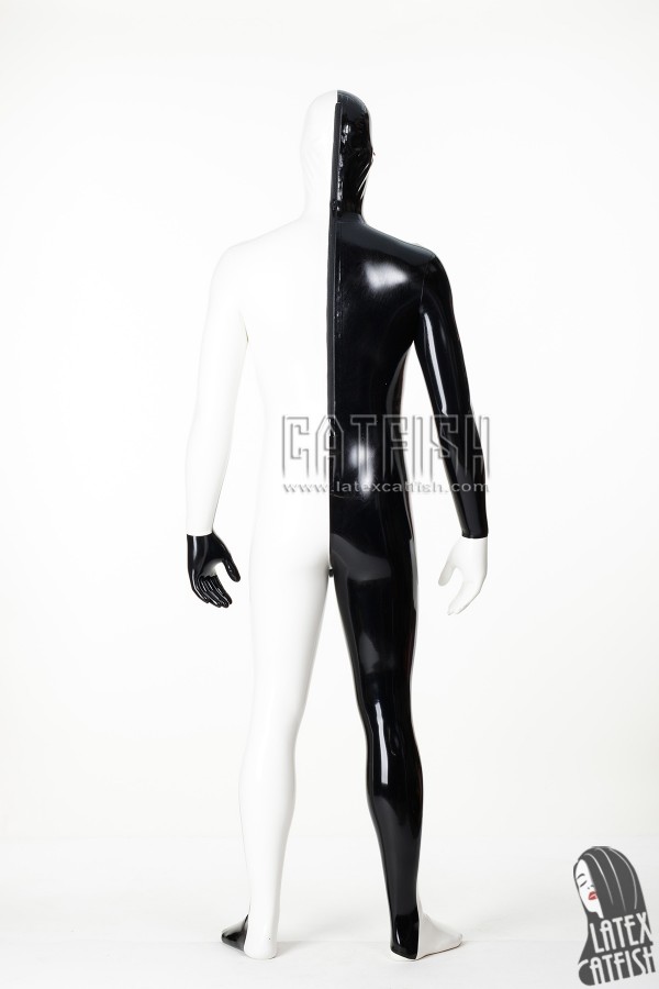 Men's 'Same Both Ways' Latex Gimp Catsuit With Codpiece