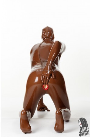Men's 'Express Pass' Latex 3-Condoms Catsuit