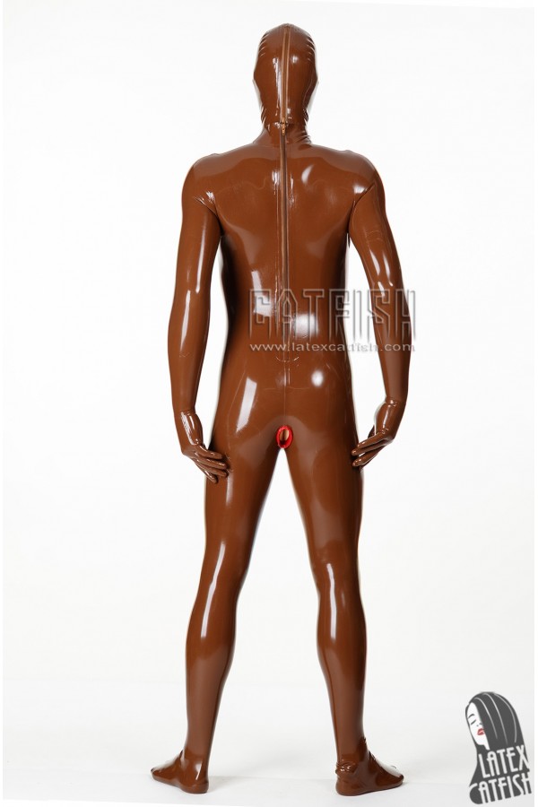 Men's 'Express Pass' Latex 3-Condoms Catsuit