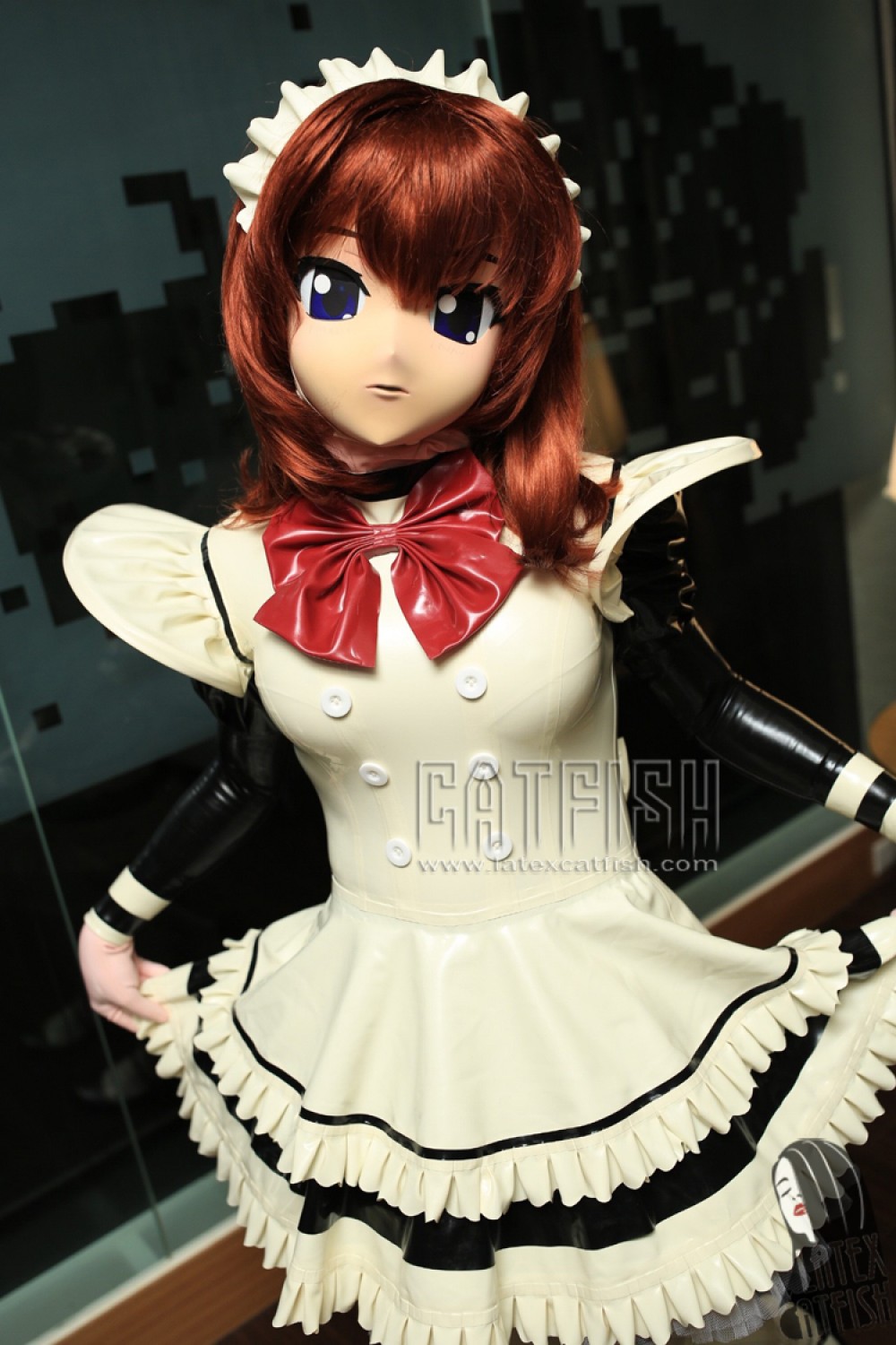 'Annie-May' Latex Anime Costume Dress 'Annie-May' Latex Anime Costume Dress
