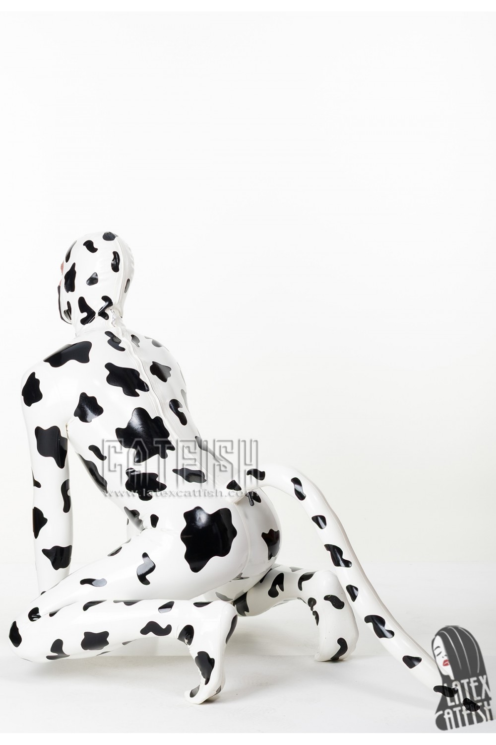 Men's 'Bos Taurus' Cow Design Latex Catsuit Men's 'Bos Taurus' Cow Design Latex Catsuit