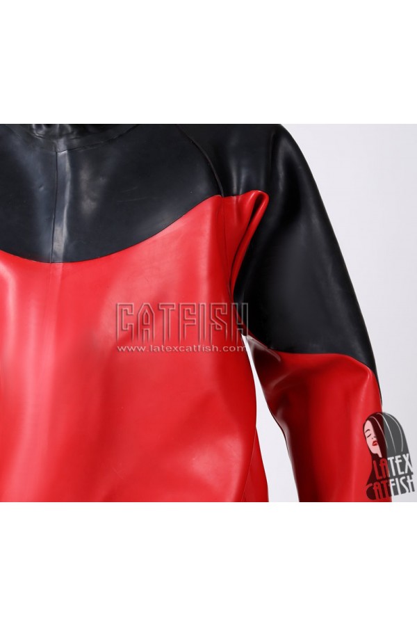 Men's Heavy Duty Brand Name Latex Hooded Drysuit Diving Suit Version 2