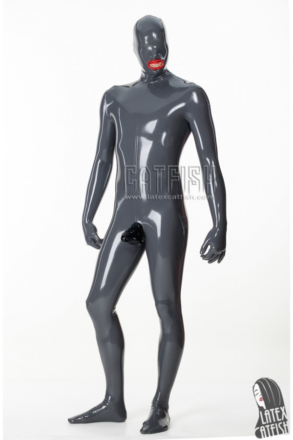 Men's 'Express Pass' Latex 2-Condoms + Penis Sheath Catsuit
