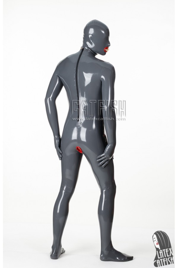 Men's 'Express Pass' Latex 2-Condoms + Penis Sheath Catsuit