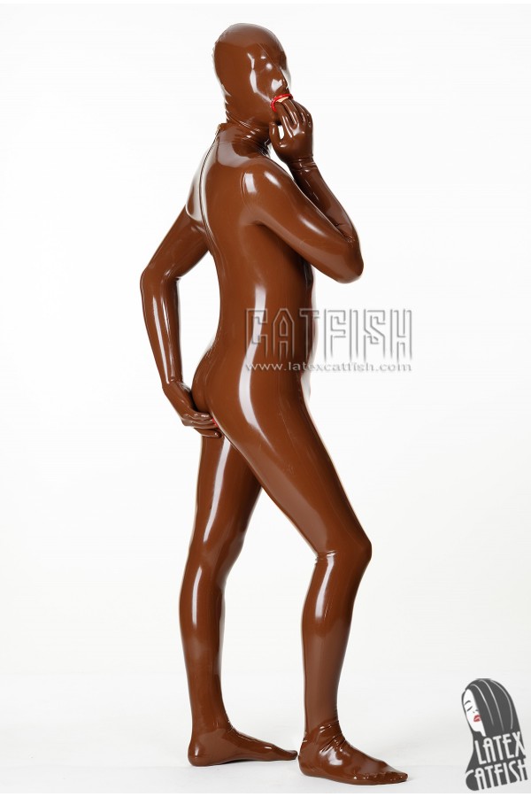 Men's 'Express Pass' Latex 3-Condoms Catsuit