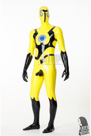 Men's 'Alien-Ated' Total Body Latex Catsuit