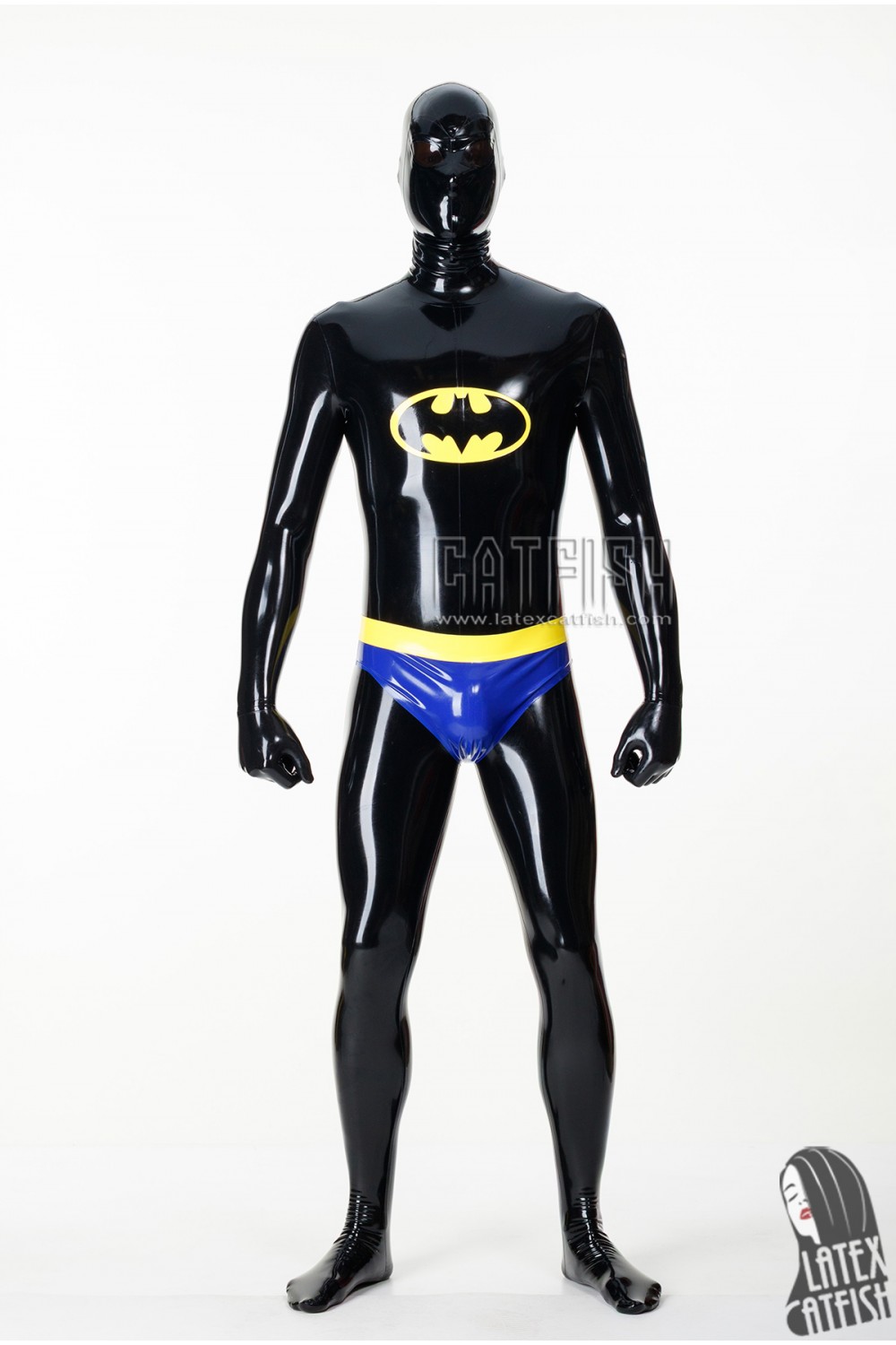 Cosplay Bat Man Latex Catsuit Cosplay Bat Man Latex Catsuit