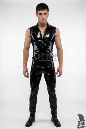 Men's Latex Sleeveless Shirt