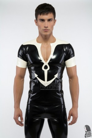 'Anchor' Design Latex T-Shirt
